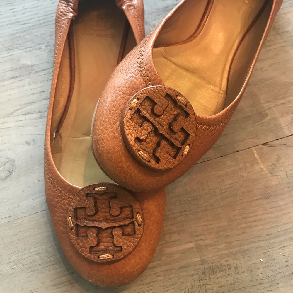 Tory Burch Brown Reva Flats
